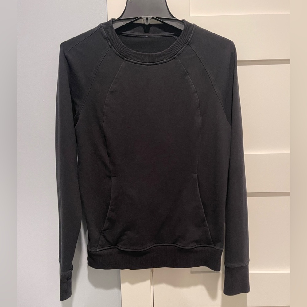 Lululemon Scuba Crew Neck Sweatshirt Kangaroo Pocket Pullover